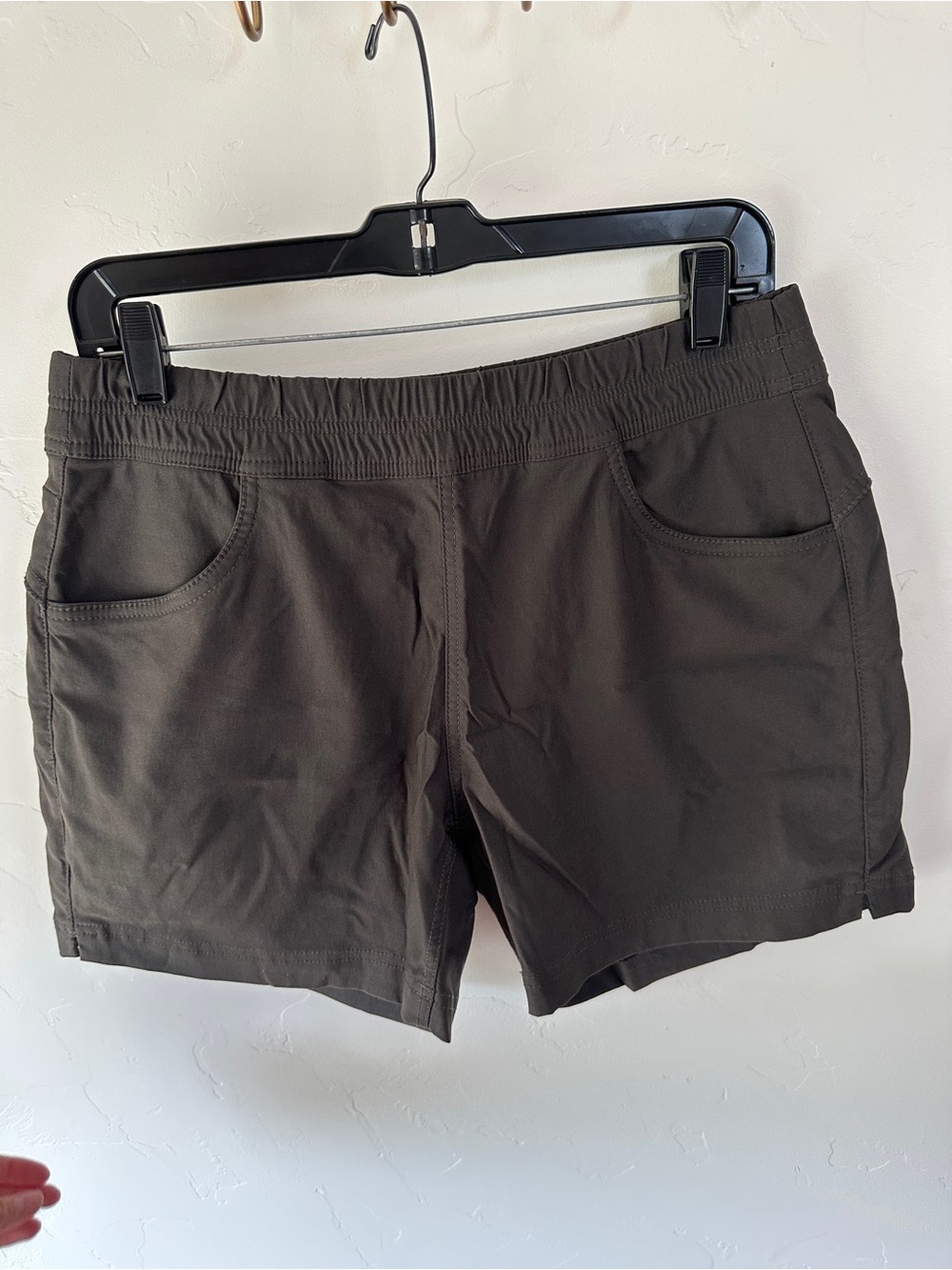 prAna Women's Halle E-Waist Short II- size 10 - Olive green